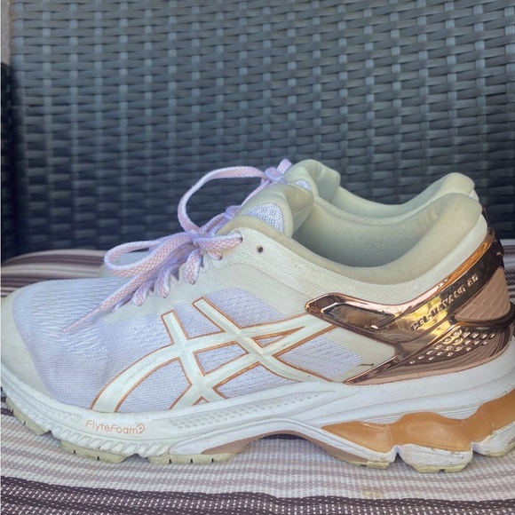 Asics | Shoes | Womens Asics Gel Kayano 26 Platinum White Rose Gold  11a872100 | Poshmark
